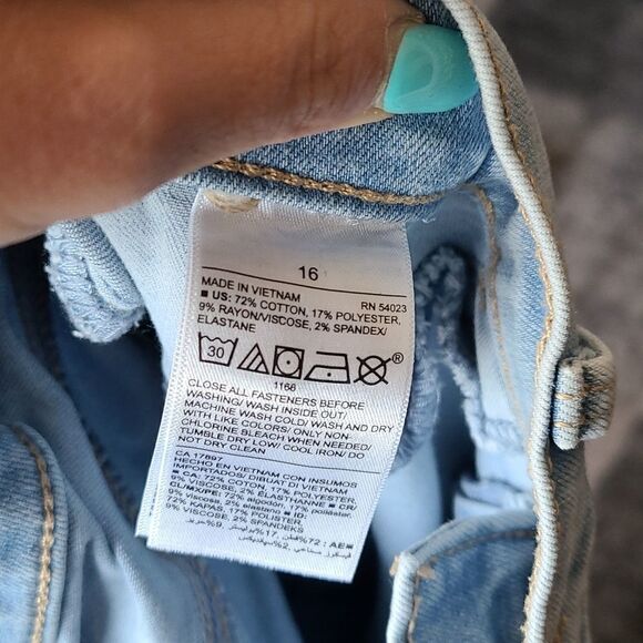 Old navy girls high waisted‎ light blue Rockstar jeggings size 16 - Picture 3 of 4